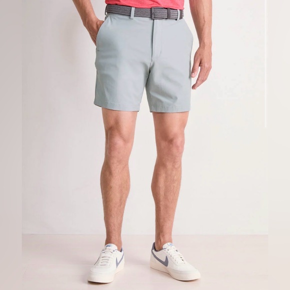 Vineyard Vines 7 Inch Performance shorts in teal size 30 - Picture 7 of 7